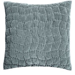 Pottery Barn Cozy Cloud Quilted Pillow Sham in Steel Blue